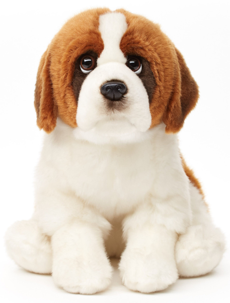 Plüsch Hund Bernhardiner sitzend 30cm